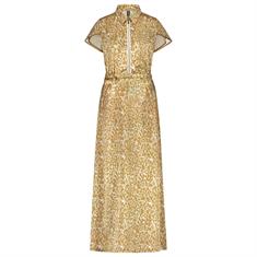 Zip73 Longdress leopard caramel Camel