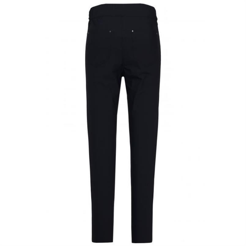 Zip73 Pants piping black Zwart