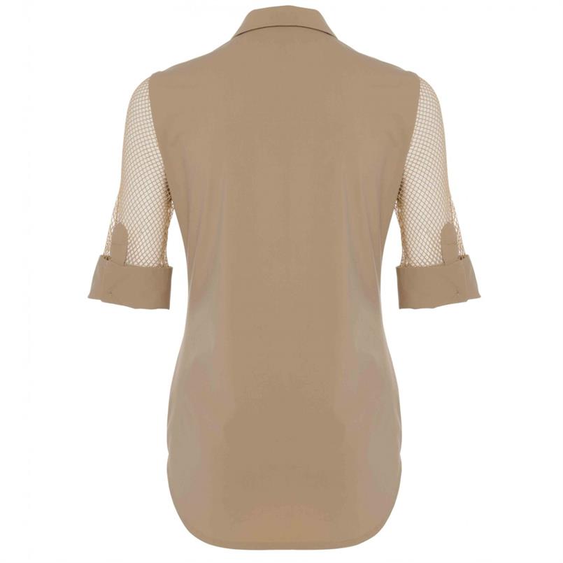Zip73 Polo mesh caramel Camel