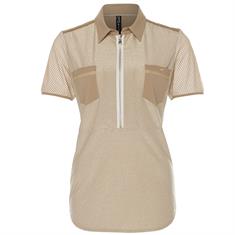 Zip73 Polo mesh gold Goud