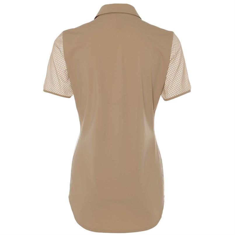 Zip73 Polo mesh gold Goud
