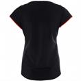 Zip73 Top boatneck mesh black Zwart