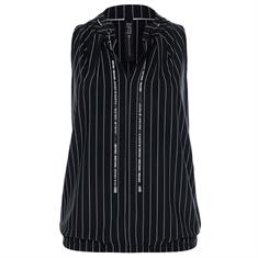 Zip73 Top lacing pinstripe black Zwart