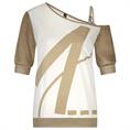 Zip73 Top one shoulder gold Goud