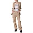 Zip73 Top v stripe off-white/gold Transparant