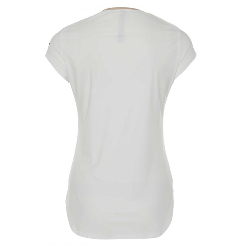 Zip73 Top v stripe off-white/gold Transparant